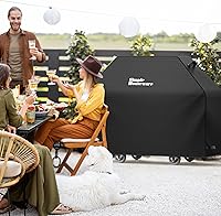 Vista 7 de Simple Houseware Cubierta impermeable para parrilla de gas resistente de 64 pulgadas, poliéster resistente a la intemperie
