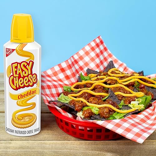 Vista 10 de EASY CHEESE Cheddar Cheese Snack, 12 - 8 oz Cans