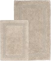 Vista 14 de WOVEN ST. Alfombra de baño de algodón con mechones Alfombra de área para spa, tocador, ducha, baños principales Textiles absorbentes de agua