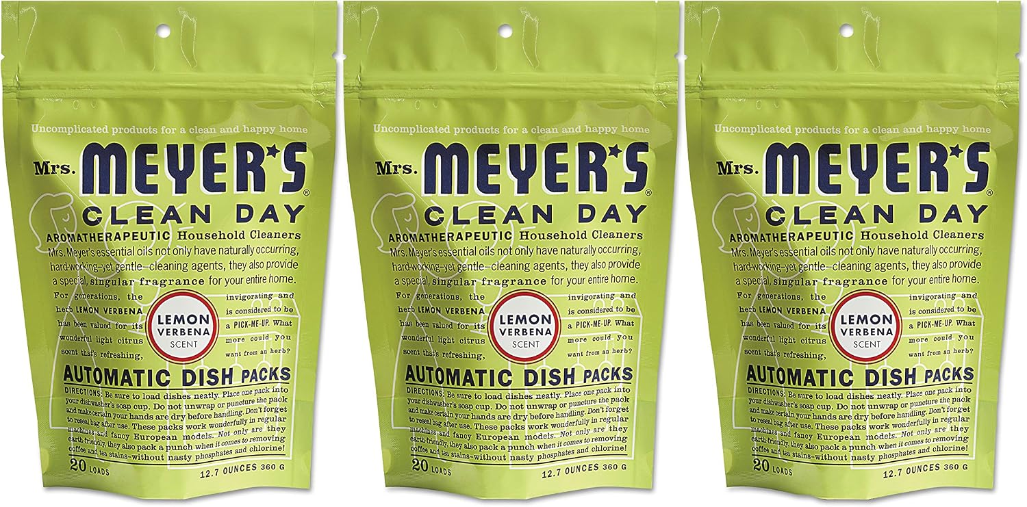 Mrs. Meyers Auto Dishwash Packs - Lemon Verbena - 12.7 Oz
