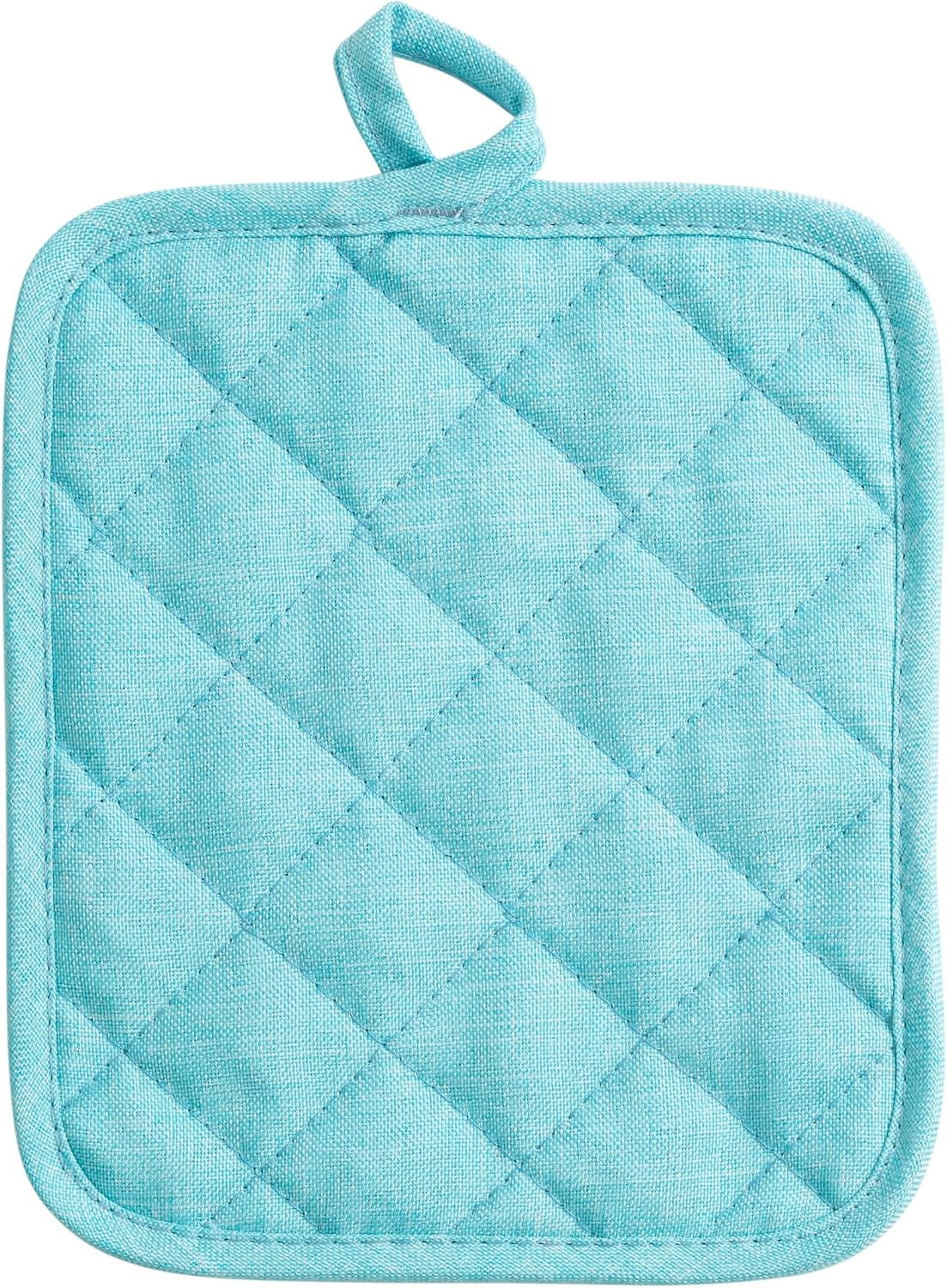 American Linen 8-Pack Heat Resistant Pot Holders & Hot Pads (Aqua, 4 Pack)