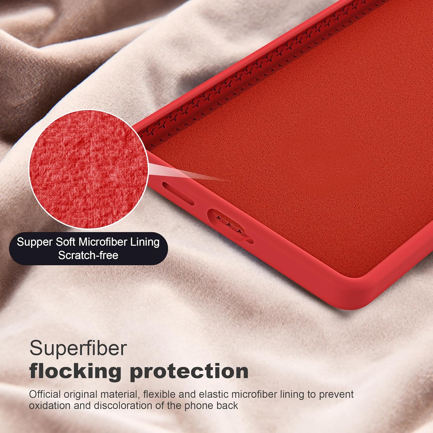Designed for Samsung Galaxy S25 Ultra 6.9'' with Magnetic Ring Stand[Compatible with Mag-Safe][Military-Grade Protection] Slim Liquid Silicone S25 Ultra Phone Case for Men Wowen,Red - Image 6
