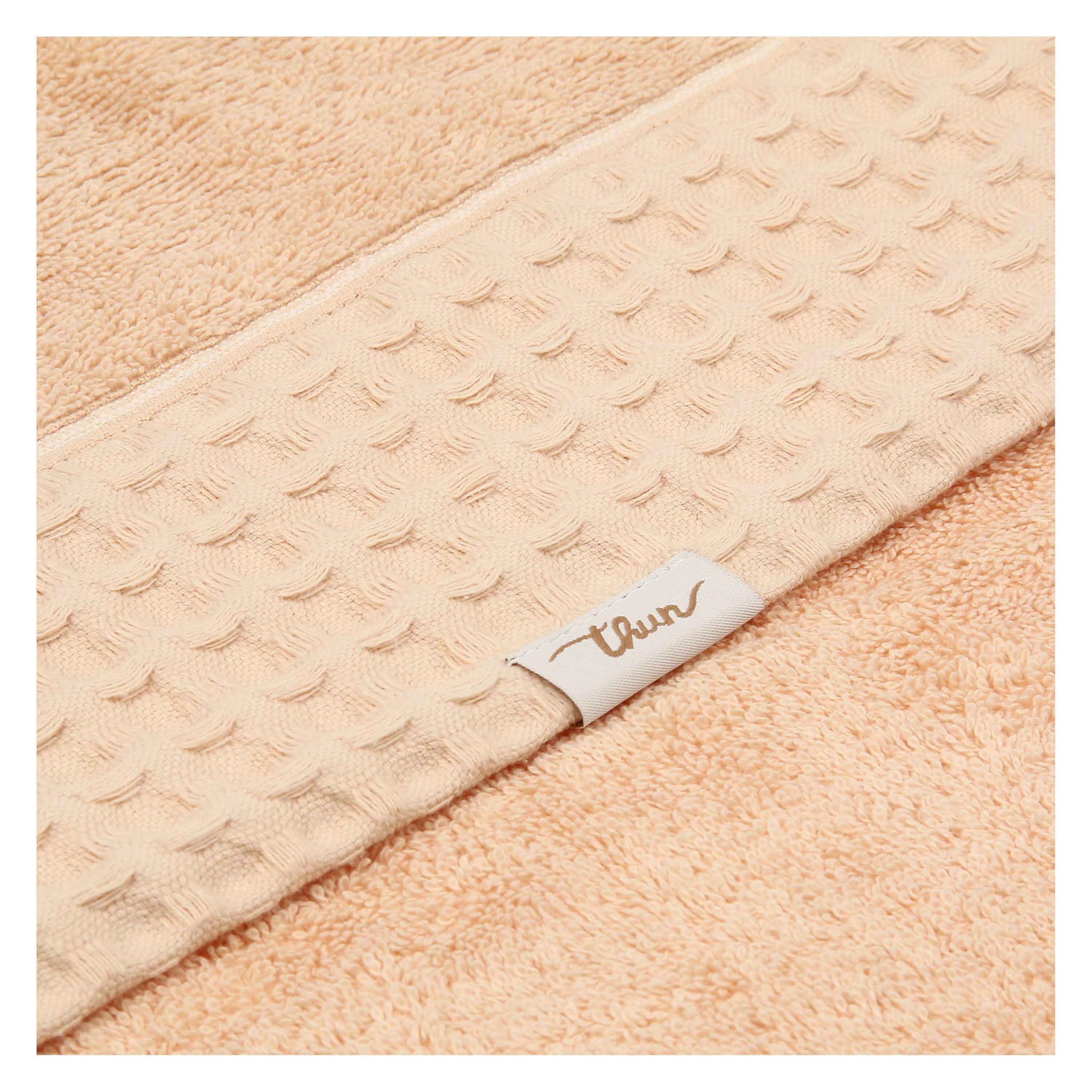 THUN Set 2 asciugamani tortora, 100% cotone, Collezione Iconic Elengance, 40 x 60 cm, 60 x 100 cm