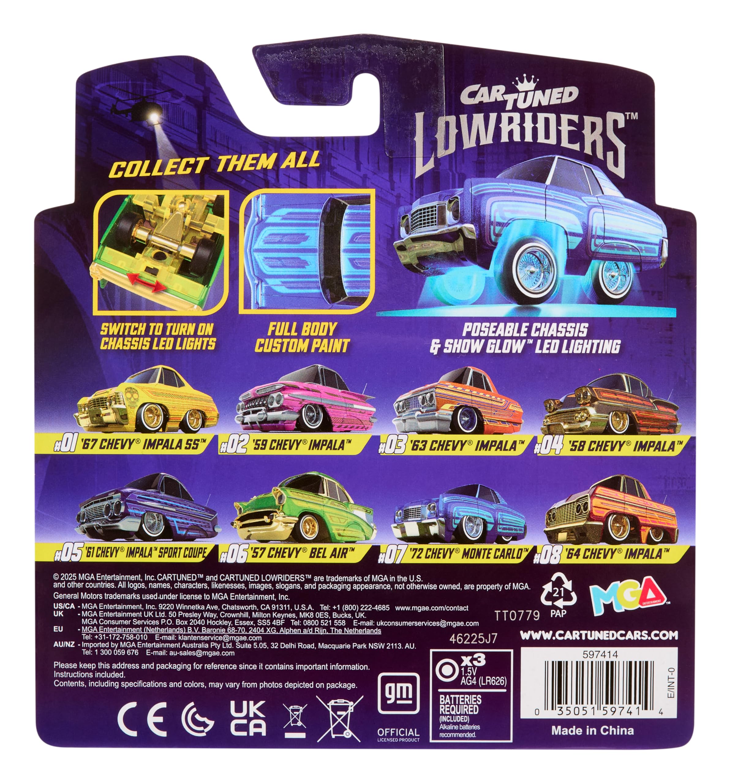 Amazon.com: CarTuned™ Lowrider Series 1-1972 Chevy Monte Carlo