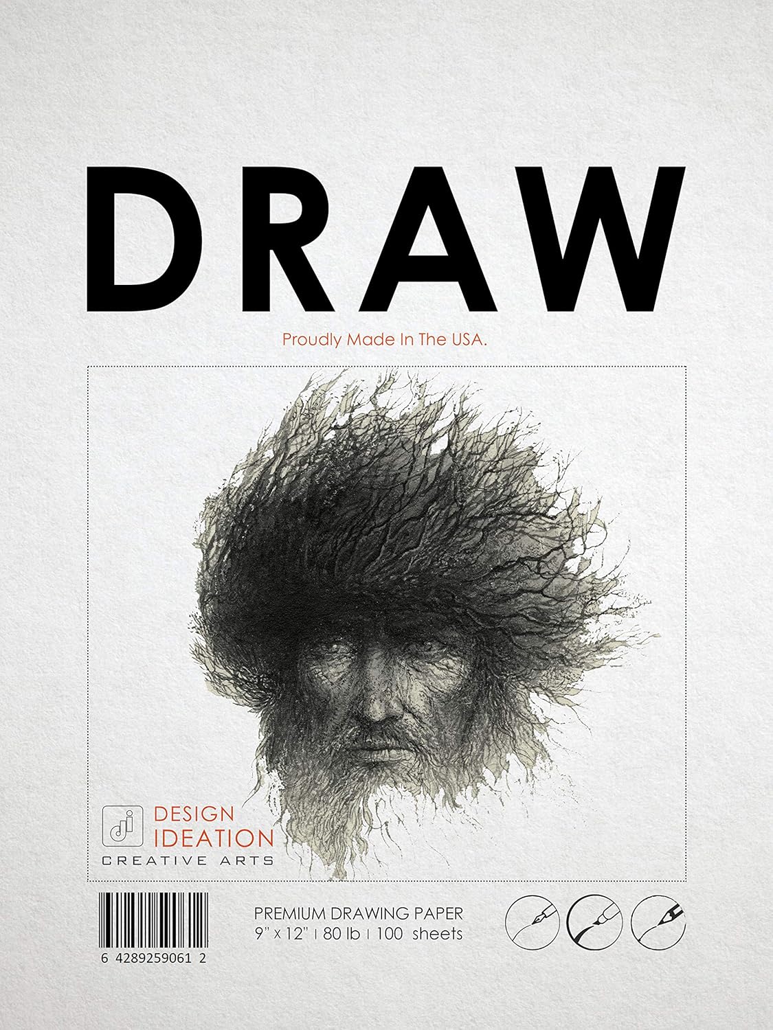 Design Ideation Drawing Paper : Multi-Media. Loose Sheet Pack. (9" x 12") LP-DR. (100 Sheets)