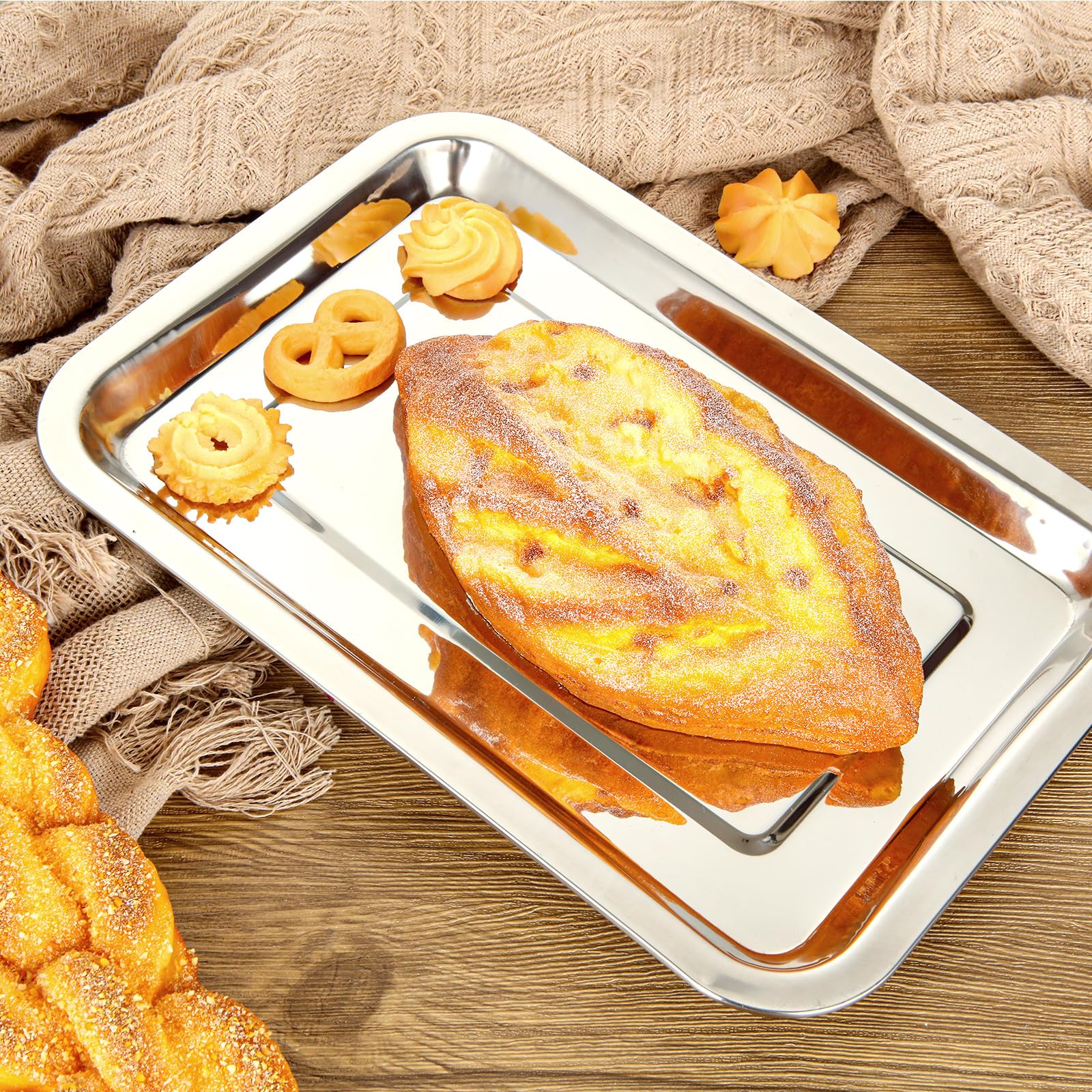 Set 4 Piatti Da Portata Rettangolari In Porcellana - 20.5x12.1cm, Per Sushi, Antipasti E Dessert - Foto 7