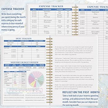 Taja 1 Budget Planner - Monthly Budget Book With Expense Tracker Notebook, Undated Bill Organizer & Finance Planner To Take Control Of