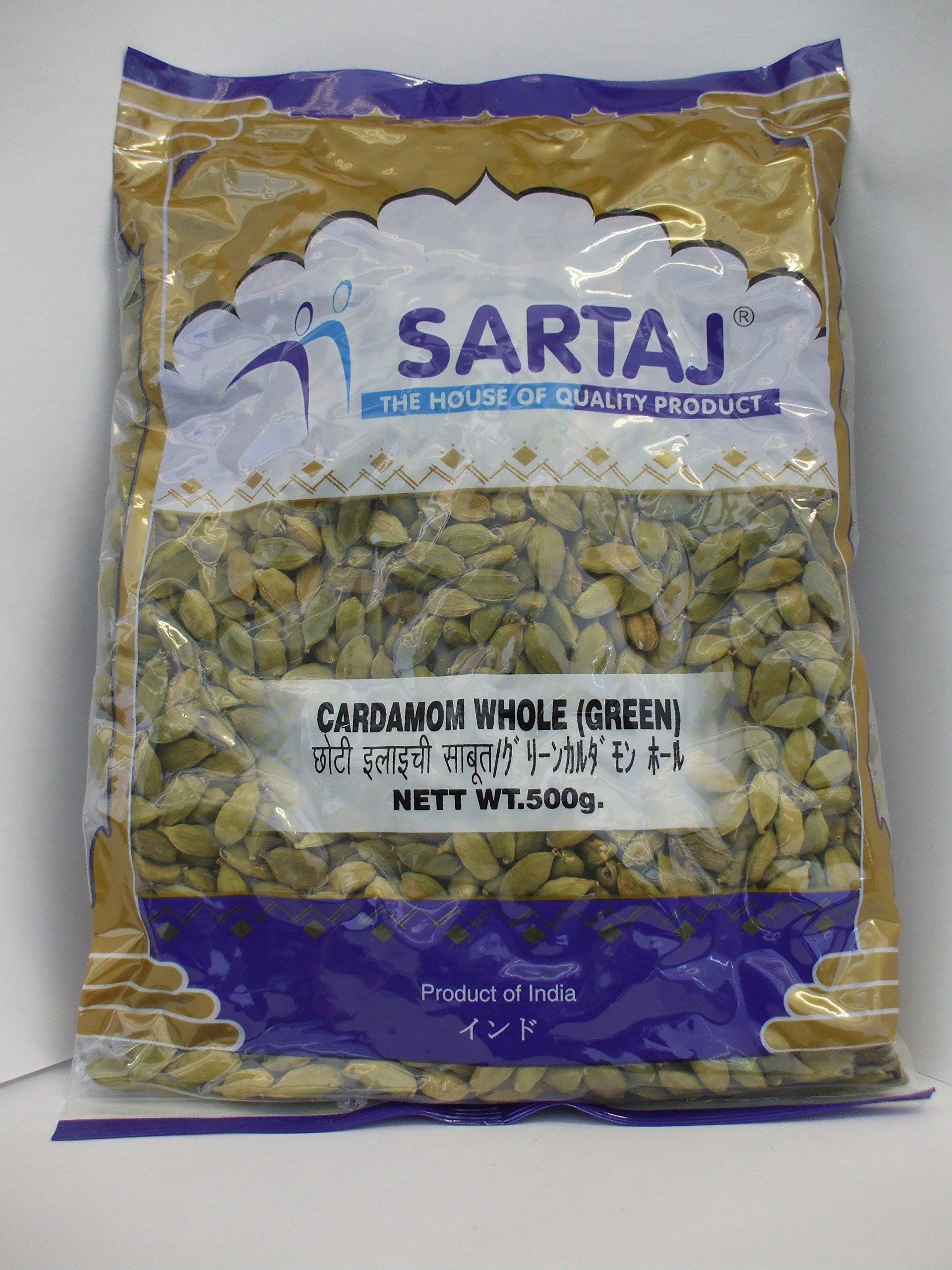 【インド産】 SARTAJ グリーンカルダモン（ホール） 500g Amazon | サルタージ グリーン カルダモン ホール 500g [並行輸入品