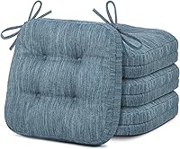 Vista 28 de Shinnwa - Juego de 4 cojines para silla de comedor, cojines de silla de cocina de espuma viscoelástica de doble capa, cojines de asiento con diseño