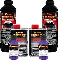 Vista 44 de Custom - Revestimiento protector de 1.5 galones (6 cuartos), para caja de camión,para rodillo, brocha o rociador con kit de aplicador de pincel