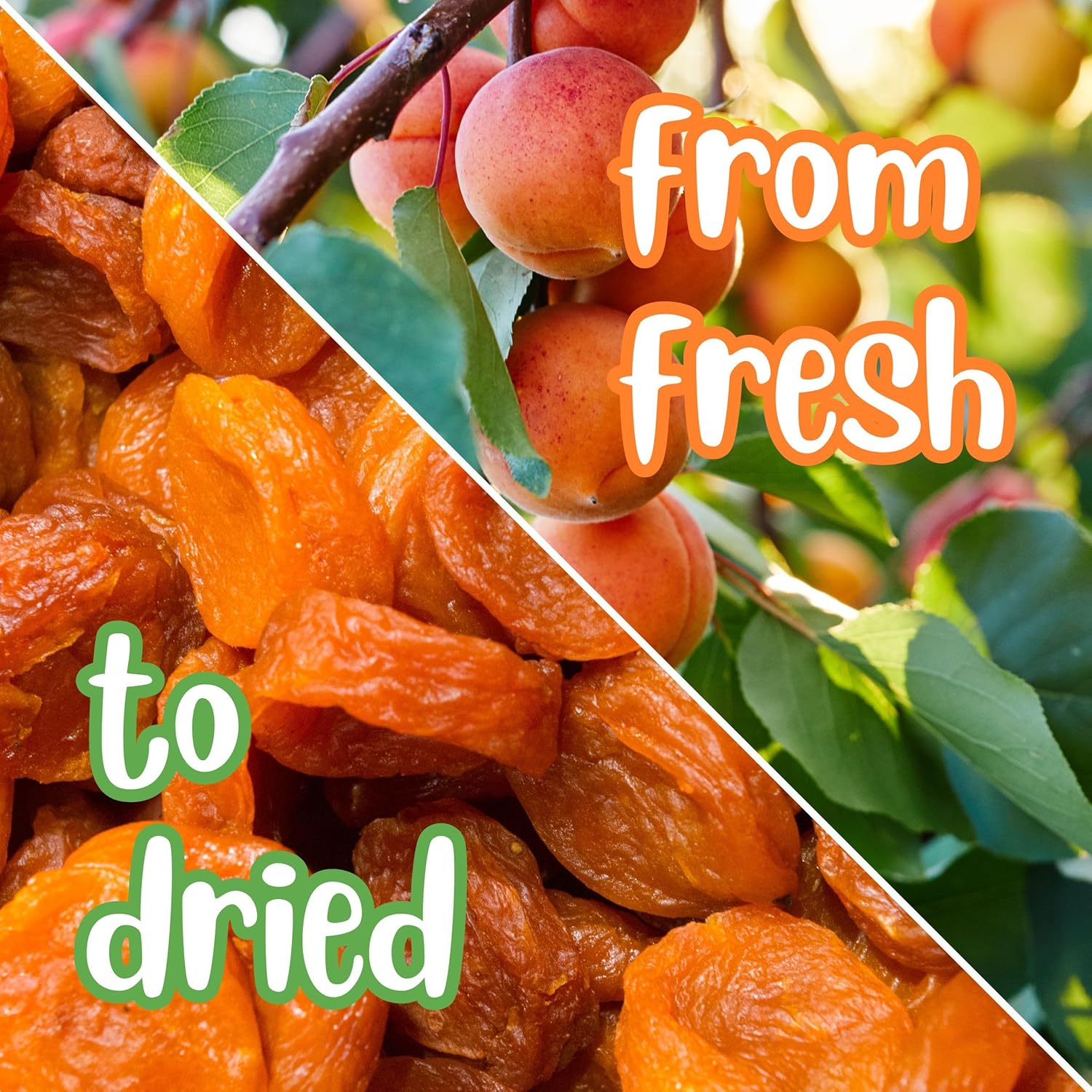 California Dried Apricots by Its Delish, 2 Lbs Bulk Bag | Fancy Apricot Dried Fruit | Naturally Sweet & Tangy Healthy Snack, No Sugar or Color Added | Vegan, Kosher