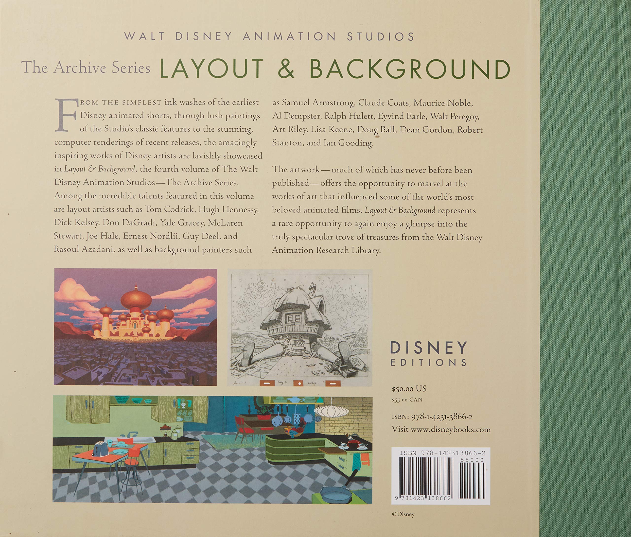WALT DISNEY ANIMATION STUDIOS ARCHIVES BK 04 LAYOUT: Layout & Background