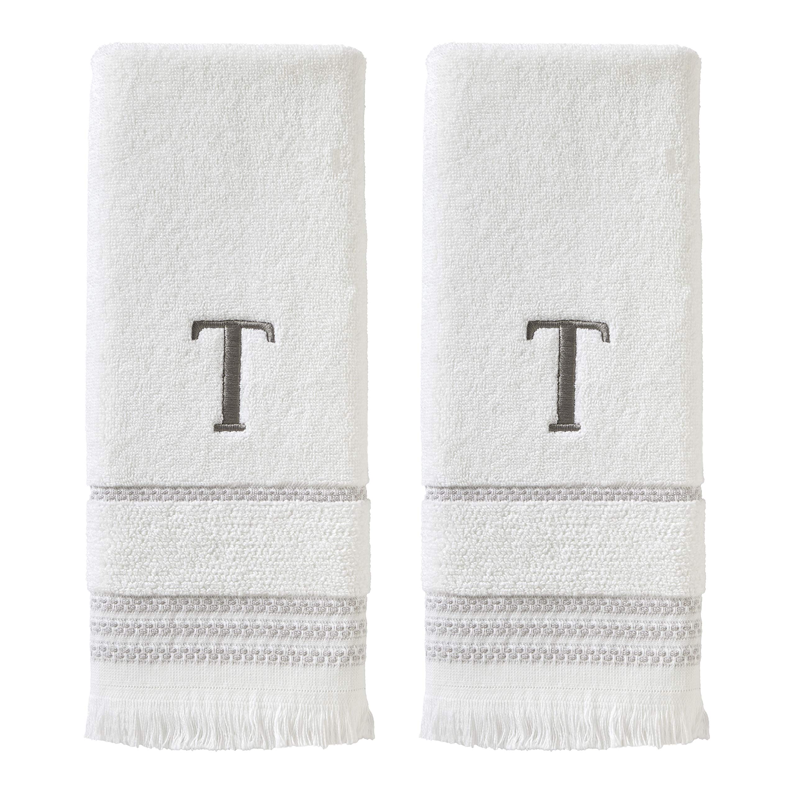 Serviettes de toilette blanche en coton SKL Home pour invités
