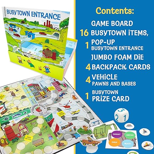 Miniatura 7 de Briarpatch, Juego de día ocupado de Richard Scarry, basado en libros de lectura temprana para preescolar, jardín de infantes y primer grado