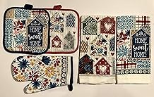 True Living 5 Piece Kitchen Towel Set Home Sweet Home