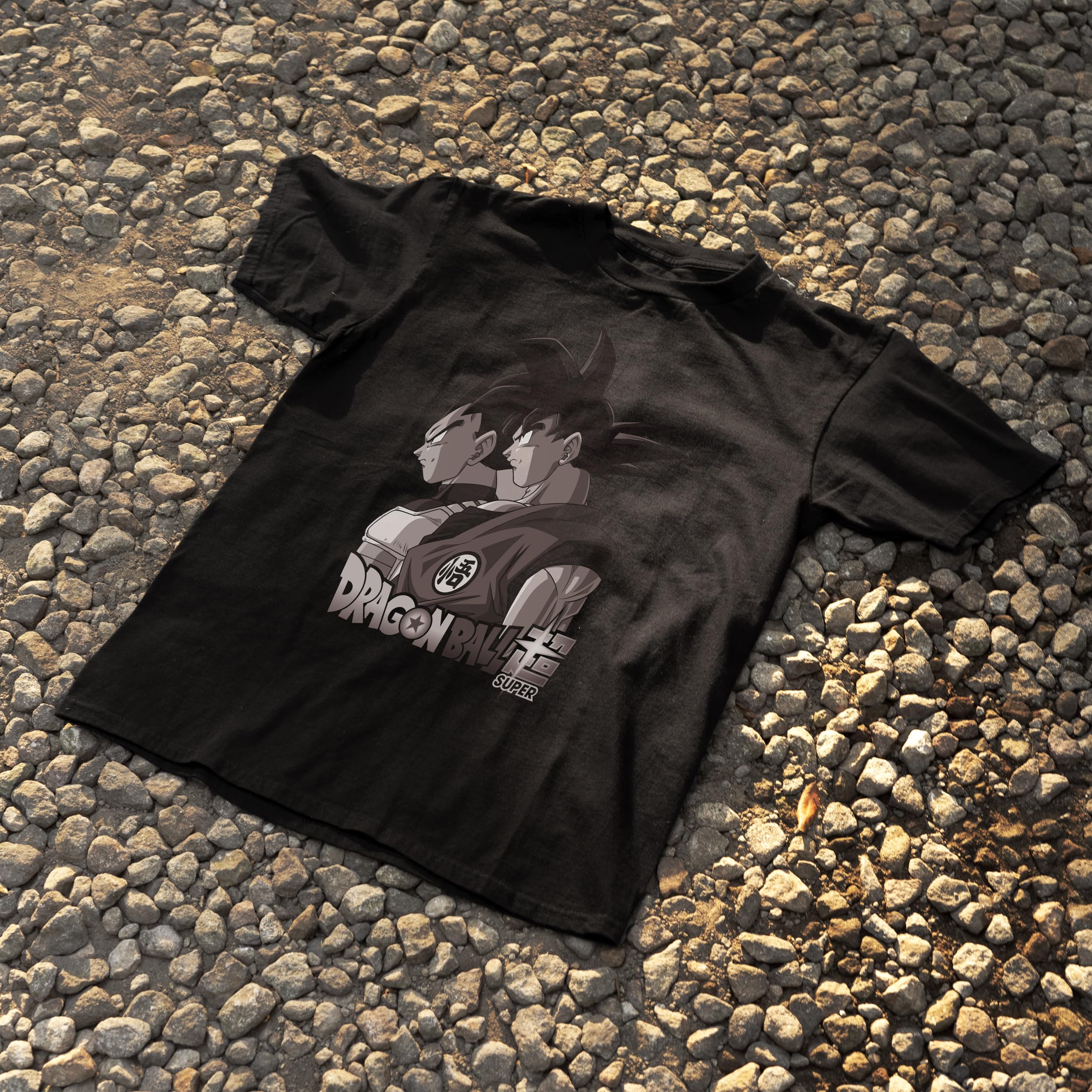 Dragon Ball Super Goku & Vegeta Black Short Sleeve T-Shirt T-Shirt Unisex Adulto (Pack de 1)