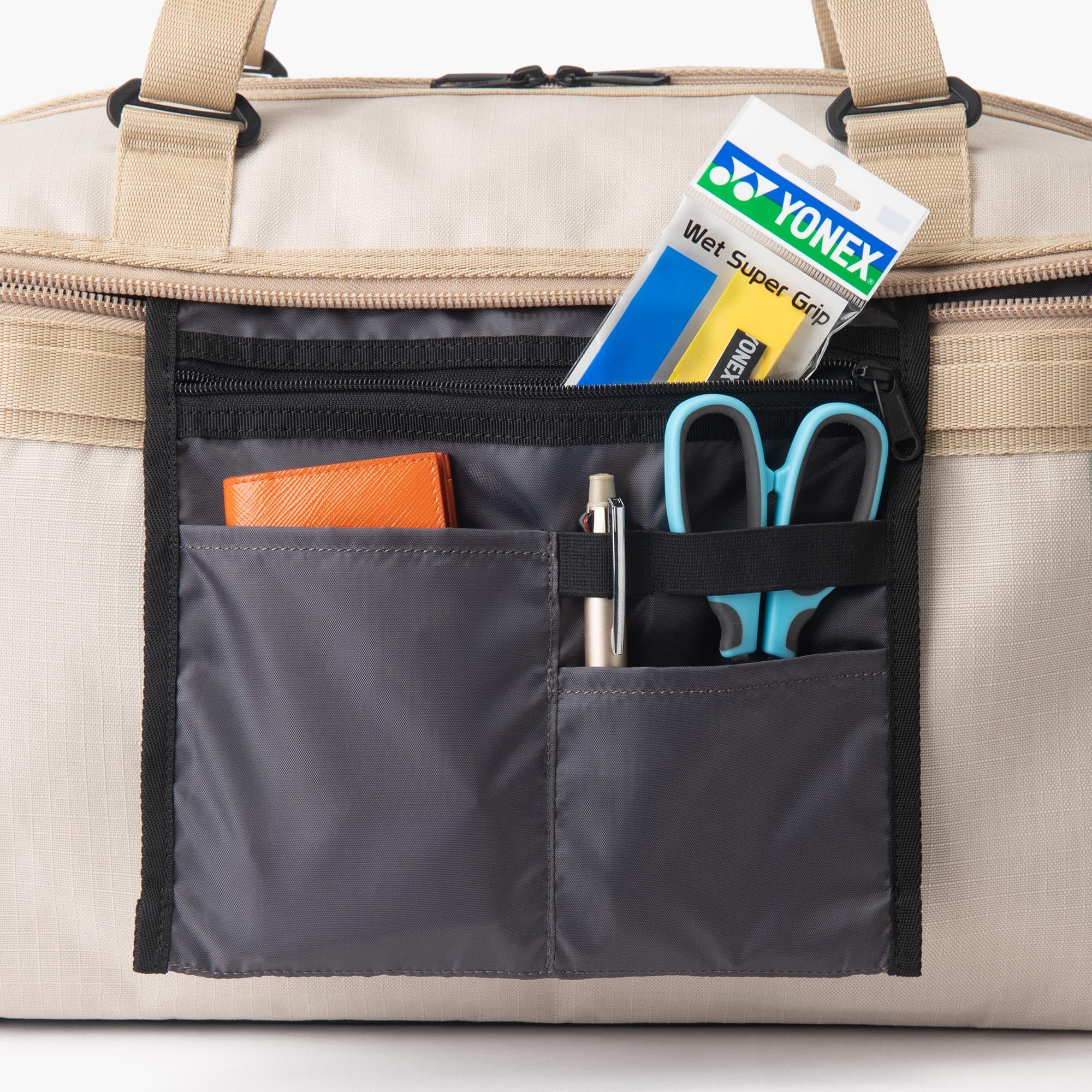 YONEX Gearlogic - Borsa da torneo, robusta e leggera, multi-scomparto, per attrezzatura da tennis, sport, da viaggio, con 2 divisori personalizzabili e scomparto per scarpe