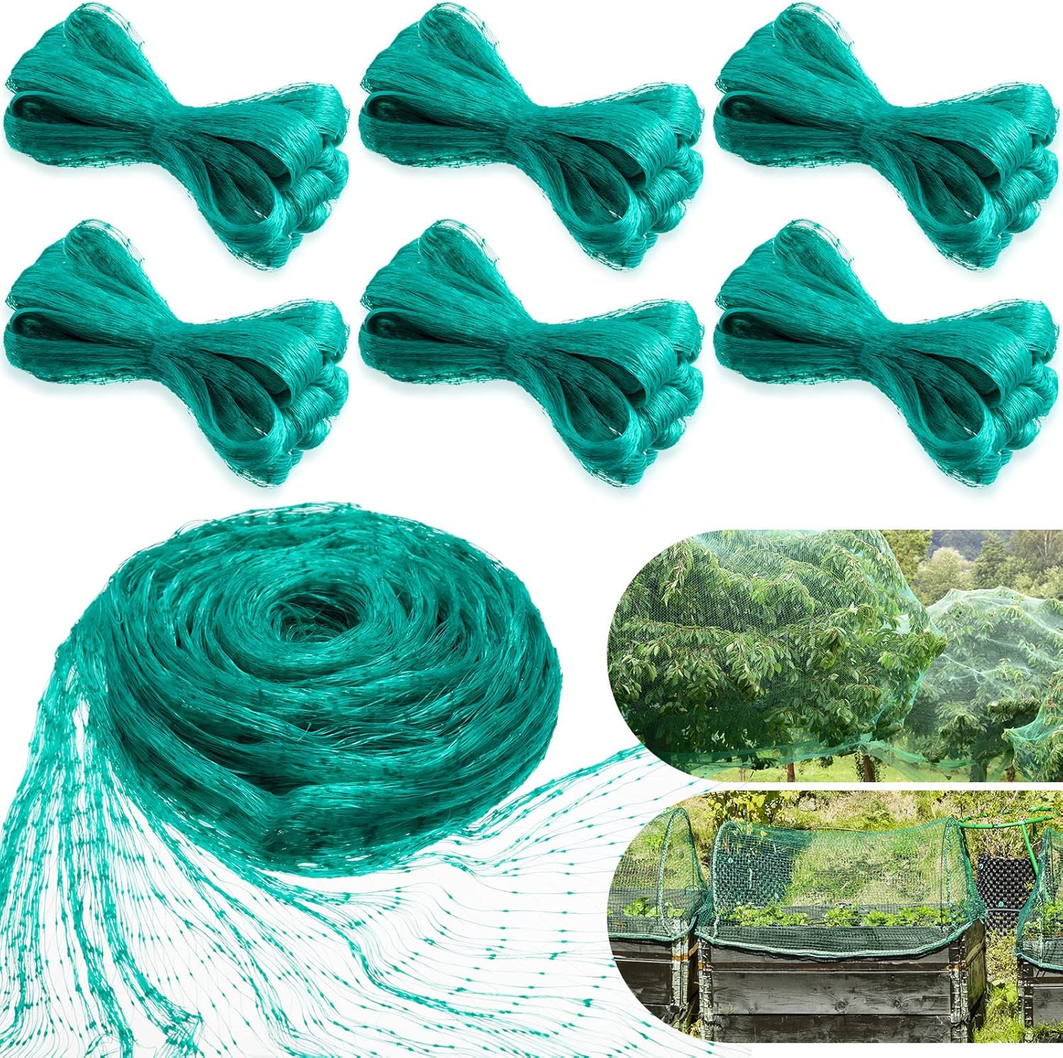 Berlune 6 Pcs Garden Bird Netting 13 x 19.7 ft Protect