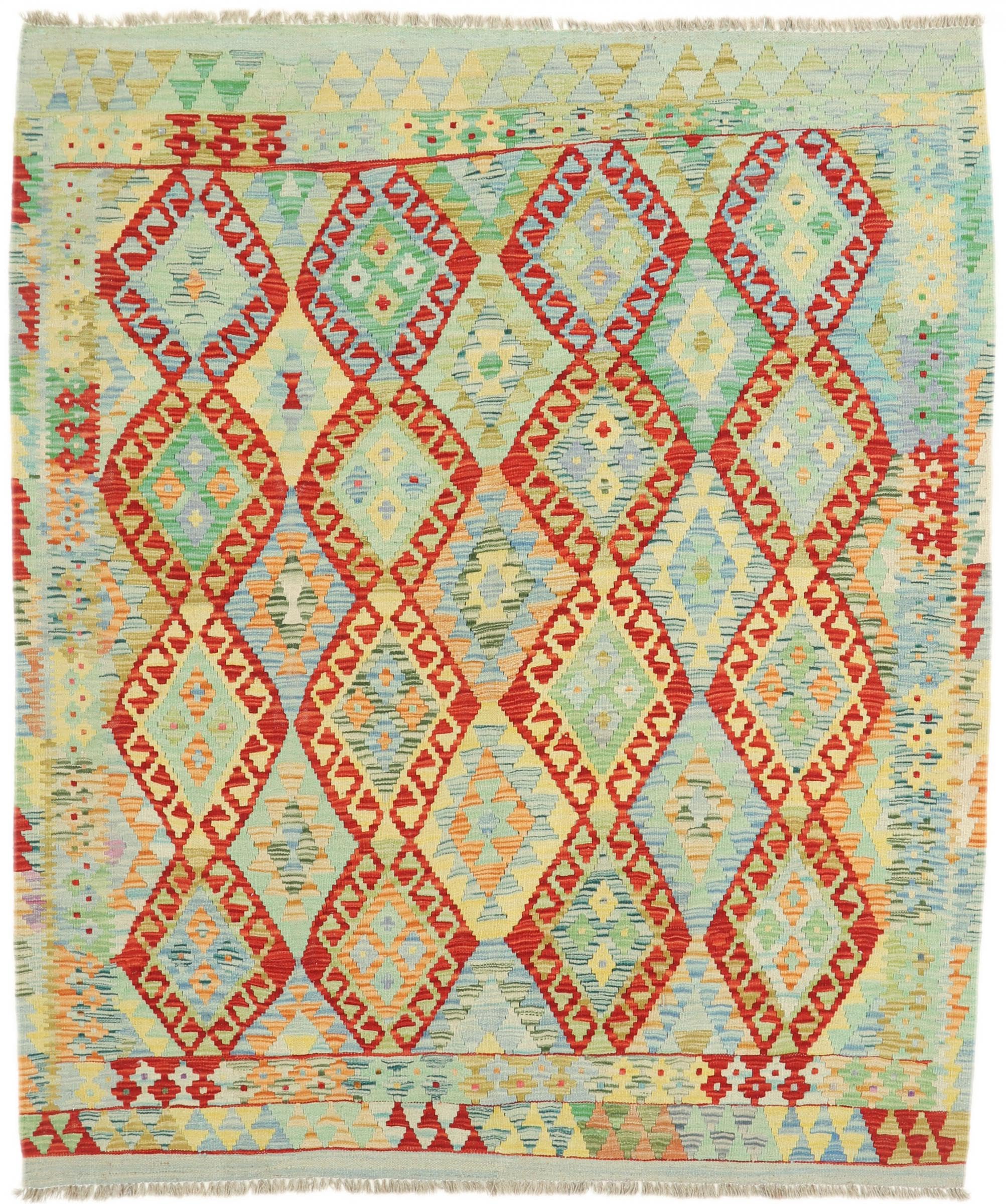 Tapis d'Orient Kilim Afghan tissé main en laine de qualité supérieure