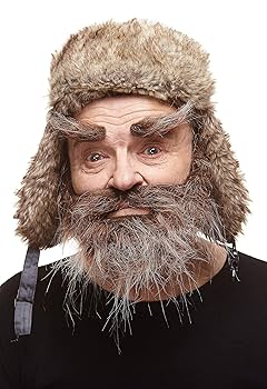 Amazon.co.jp: Mustaches 自己粘着 Traper 付け口ヒゲ あごひげ