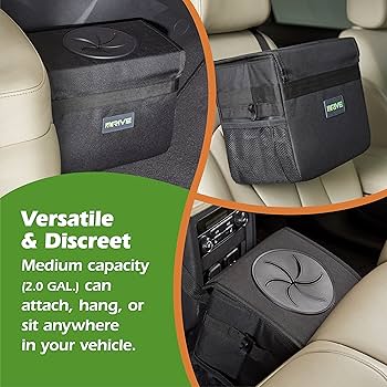 Car Storage Box Side Door Organizer Vehicle Trash Container Abs Trunk Bin For Seat