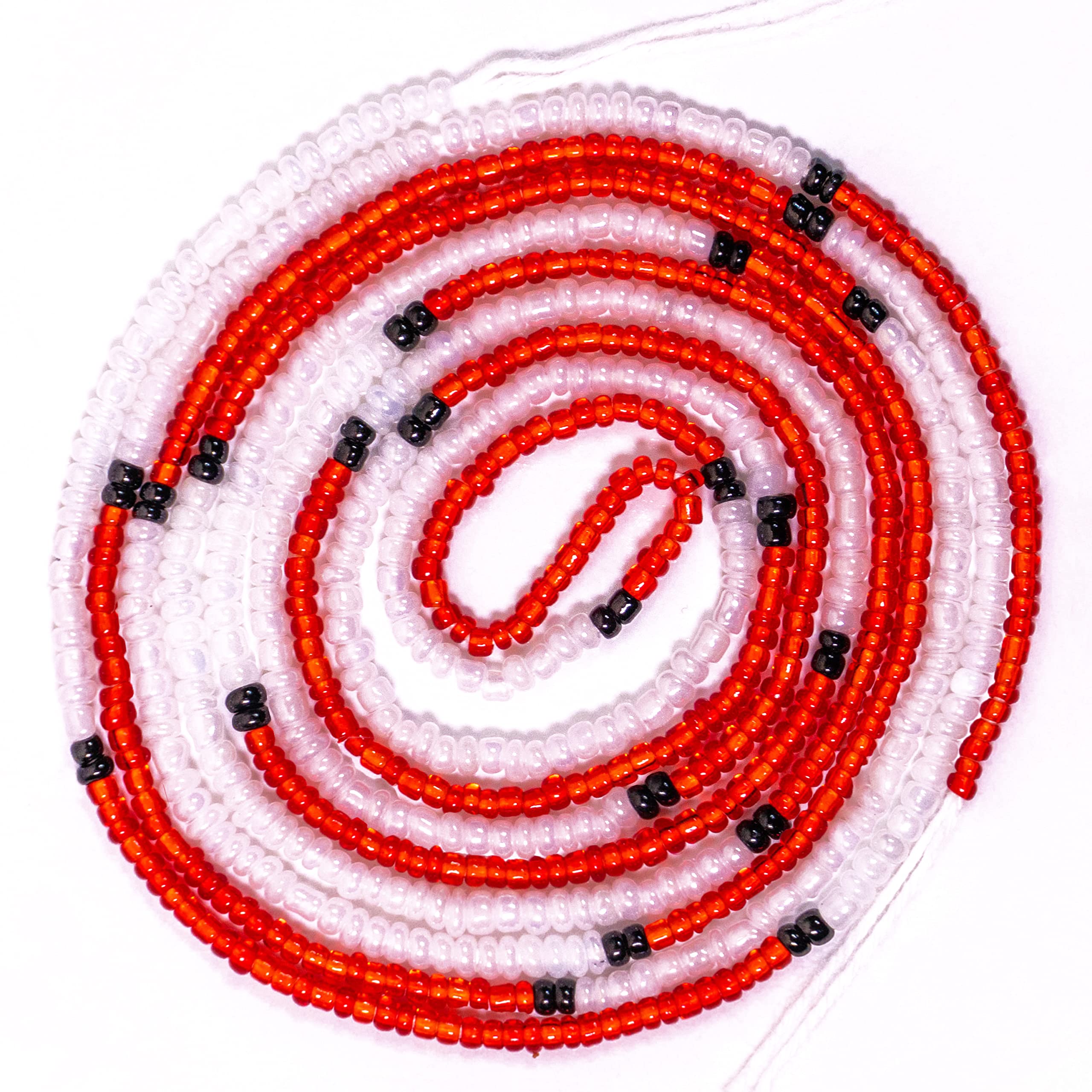 Sierra Sale50 inch Handmade African Waist Beads for Women - Colorful, Non-Stretching