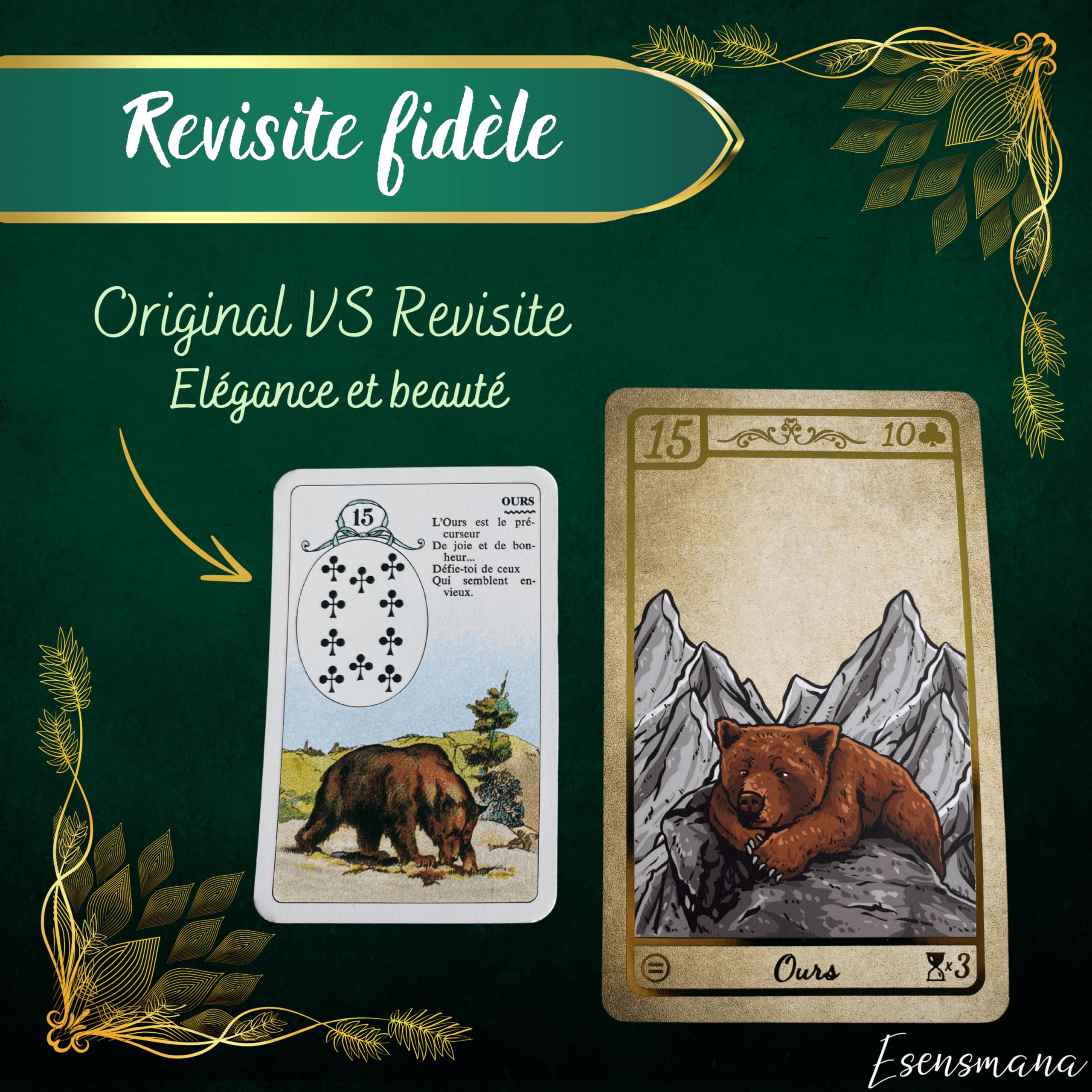 El Pequeño Lenormand de Johwan – Oráculo Adivinatorio 36 Cartas – Oracle Intuitivo y Espiritual – Predicciones y Guidanza – Edición de Calidad