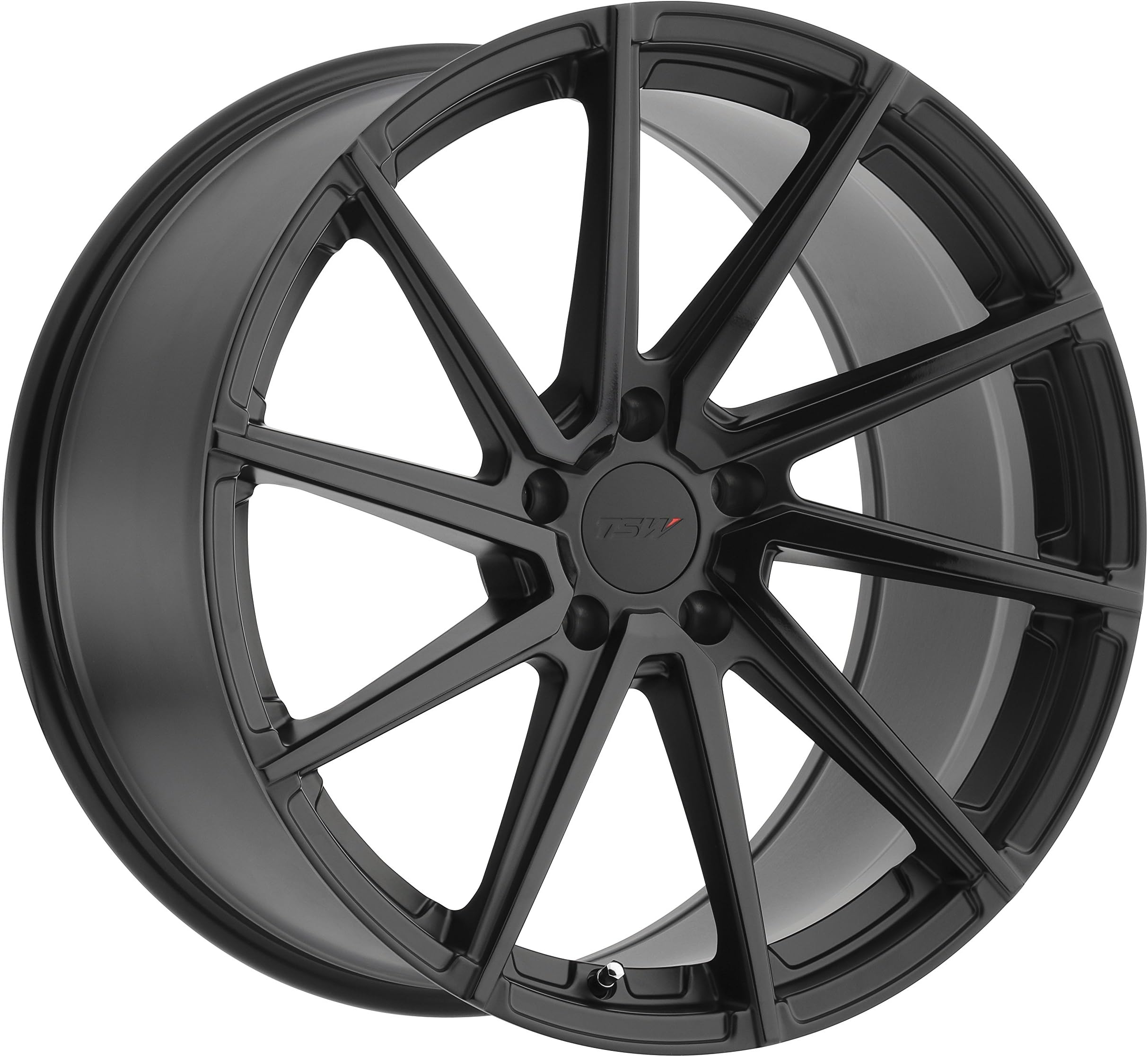 TSW Watkins Rim 18X8.5 5x112 Offset 42 Matte Black W/Gloss Black Face (Qty of 1)