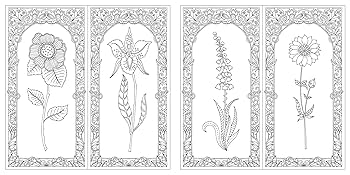 掛け軸 森光子 書 「花さきぬ 花ちりぬ 花みのる」 紙本 希少 掛軸 美品 花もよう 美しい花のぬりえ70枚 1枚ずつ切り離せるレポート