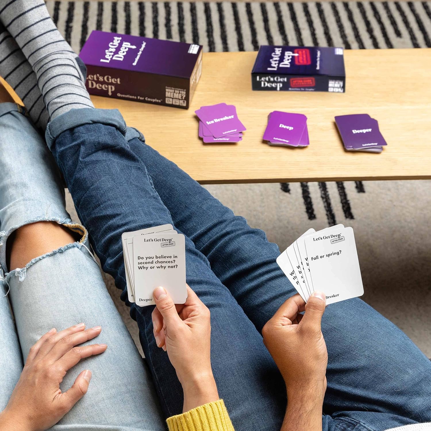 WHAT DO YOU MEME? Let's Get Deep: After Dark Expansion Pack – Designed to be Added to Let's Get Deep Core Party Game – The Relationship Game Full of Questions for Couples