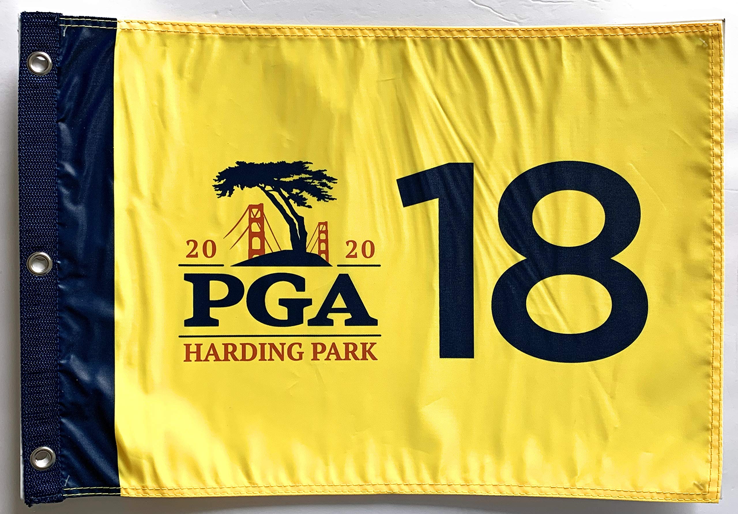 2020 Pga golf Flag harding park championship yellow pin flag new