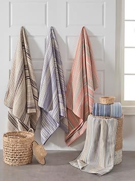 Cotton 4 Seasons Double Blanket, 180x220 cm, 70% Cotton 30% Polyester (blue)