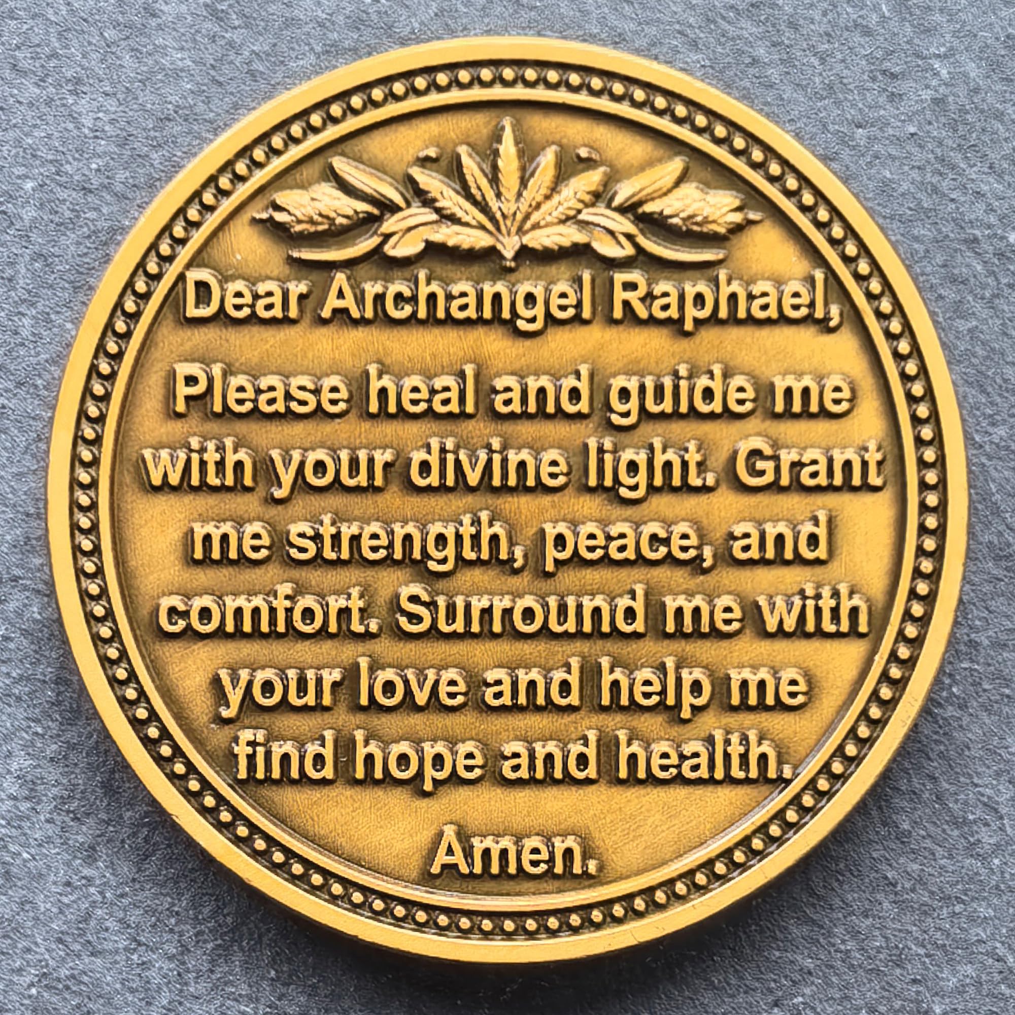 Amazon.co.jp: 大天使ラファエル ヒーリング コイン - 1.57インチ