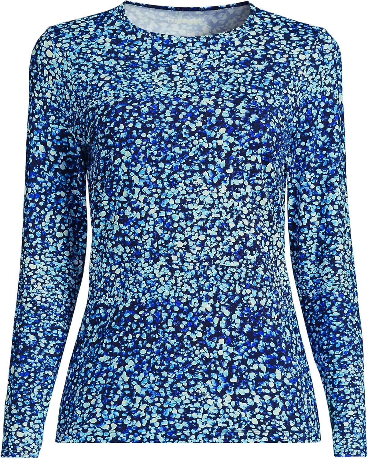 Lands' End Women's Long Sleeve Crewneck Sunshade UPF50 Quick Dry Garden Tee