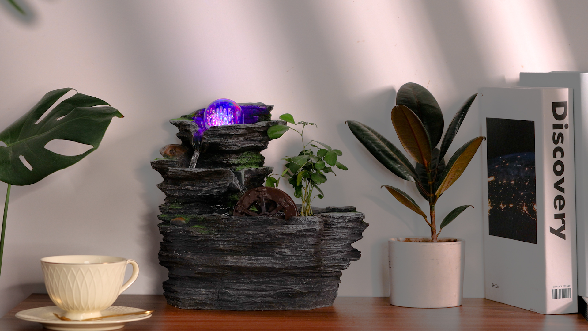 Amazon.com: POWLAB Tabletop Water Fountain,Environmental Resin