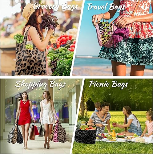 Vista 204 de BeeGreen Bolsa de viaje plegable reutilizable para regalo, bolsas de comestibles reutilizables, grandes regalos de vacaciones, bolsa de tela