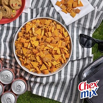 Chex Mix Cheddar Snack Mix Large 248g (8.75oz) Bag American Snack