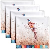 Vista 1 de Maison d' Hermine - Juego de 4 servilletas 100% algodón, suaves y cómodas, primaveraverano