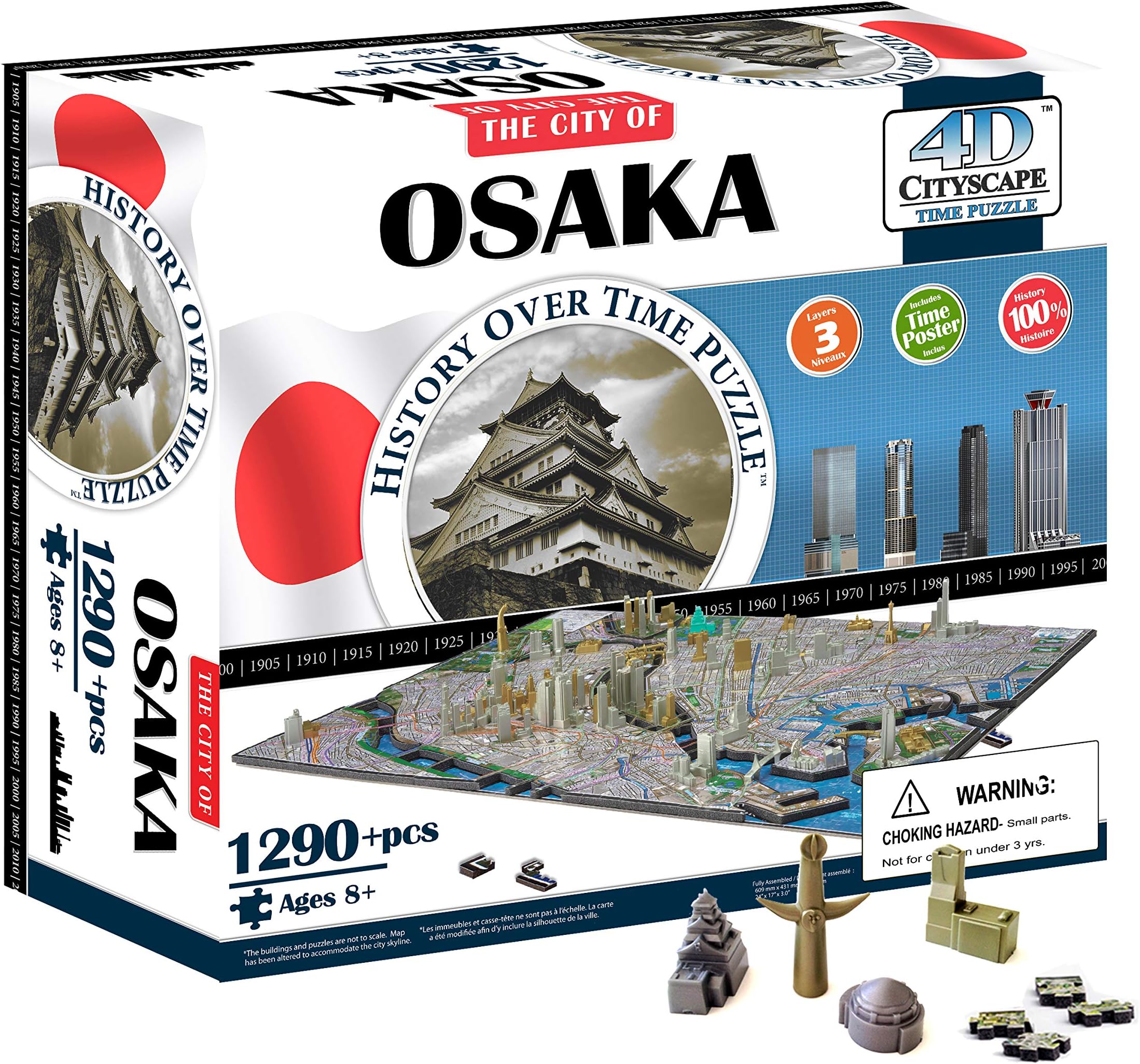 4D Cityscape Osaka Japan Puzzle