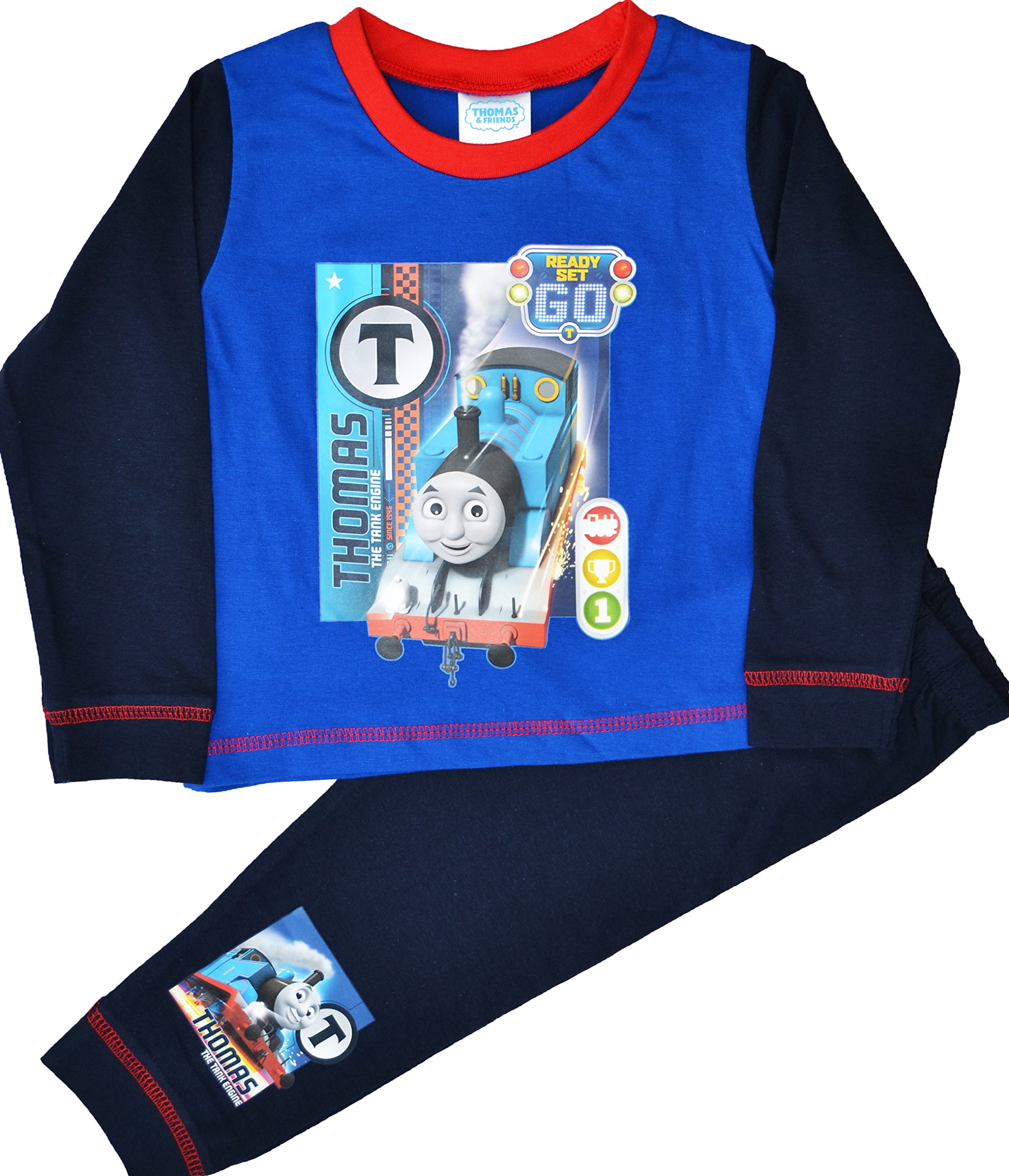 Disney Boys Thomas Tank Engine Team Ahead Short Pyjamas Size 12 Months to 4 Years