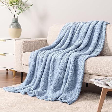 PAVILIA Light Blue Sherpa Blanket: The Epitome of Comfort and Coziness