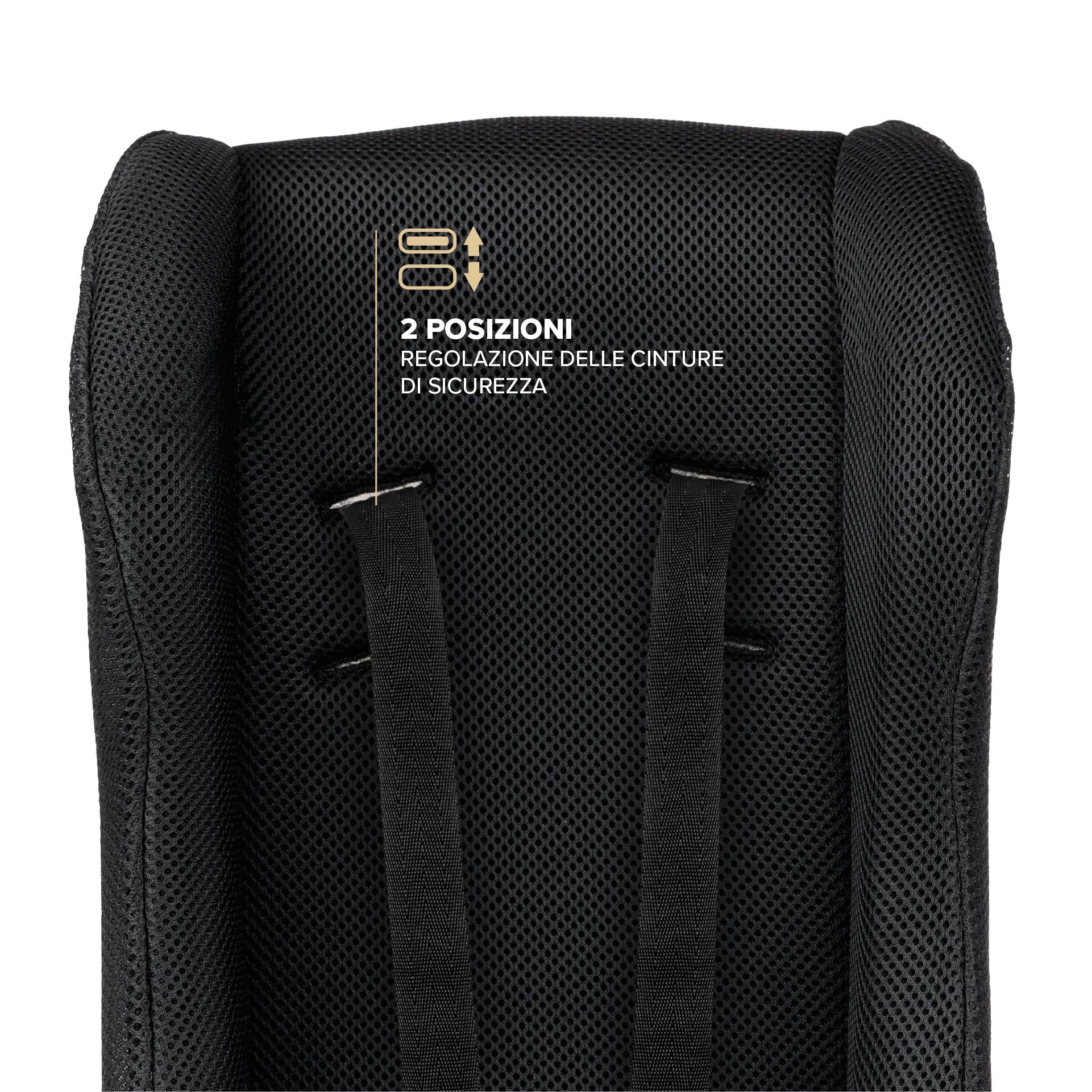 POLISPORT 8015000020 – Mini Pelican Tutto Clima Riduttore Seduta Bebè con Cintura a 3 Punti per Rimorchio, Passeggino e Bici Cargo – Traspirante, Sicuro e Compatibile da 7 a 18 Mesi, Nero