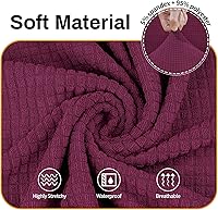 Vista 120 de Asnomy Couch Covers for 3 Cushion Couch Stretch Sofa Covers Slipcovers, Pet Protector Furniture Covers for Dogs Cats Spandex Jacquard Fabric Small