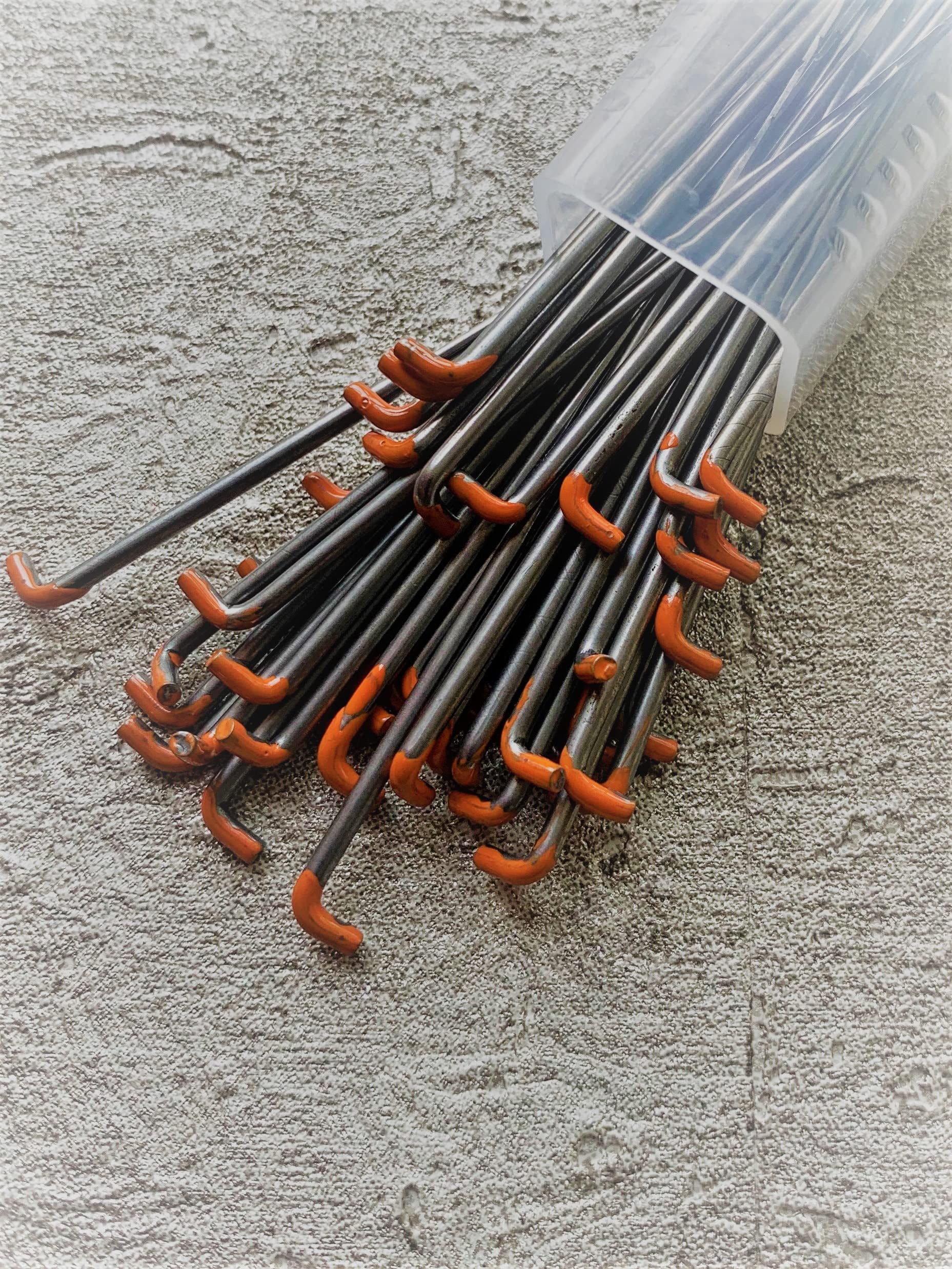 Heidifeathers Felting Needles - Choose Gauge and Quantity (40 Gauge Reverse (Orange), 100) โ image 1