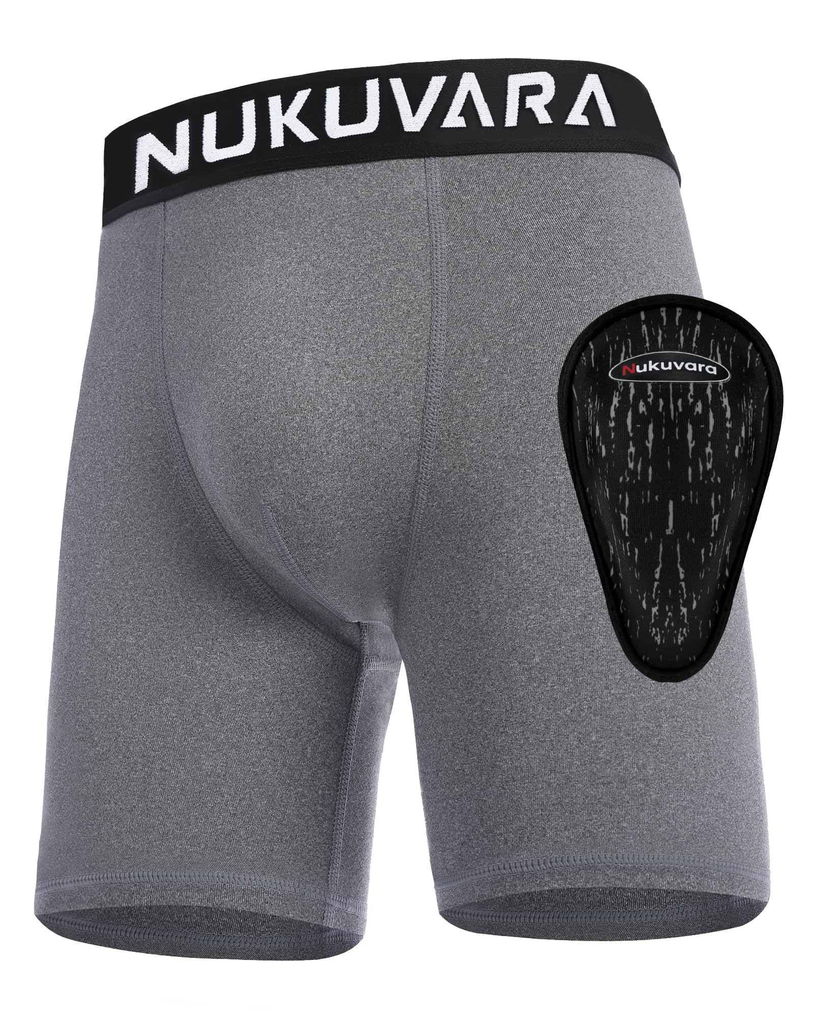 Boys Youth Baseball Cup Underwear Kids Football Compression Shorts with Soft Protective Athletic Cup Boxer Briefs