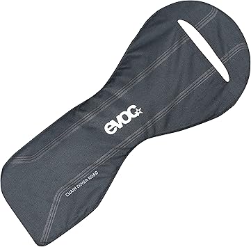 EVOC CHAIN COVER ROAD frame bag, transport protection for the bike and chain of road bikes cover for bicycle chains, for most road bikes, Velcro fixation, protection against dirt and damage, Black