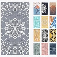 Vista 22 de FESHKA Toalla de Playa Turca Sin Arena (37 x 67 pulgadas) Toalla de Baño de Secado Rápido, Manta de Playa de Gran Tamaño, Ligera para Viajes - Hecha