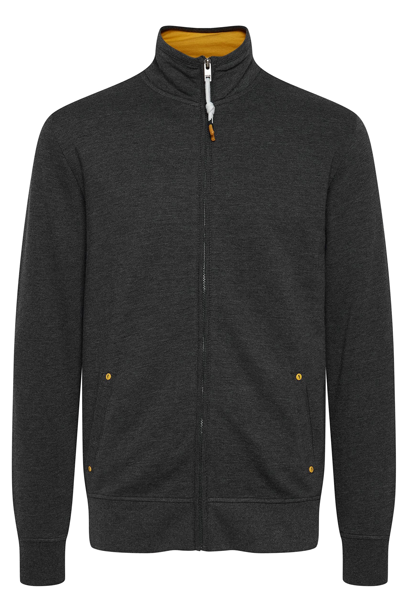 !Solid SDKarim Herren Sweatjacke Cardigan Jacke mit Stehkragen aus 100% Baumwolle