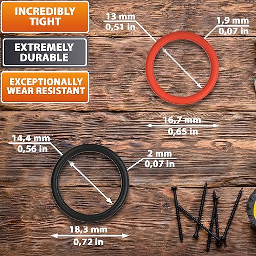 Miniatura 2 de 2 sellos de junta tórica de entrada y salida de goma para bomba de dirección asistida, kit 91345-RDA-A01  91370-SV4-000 de repuesto para HondaAcura