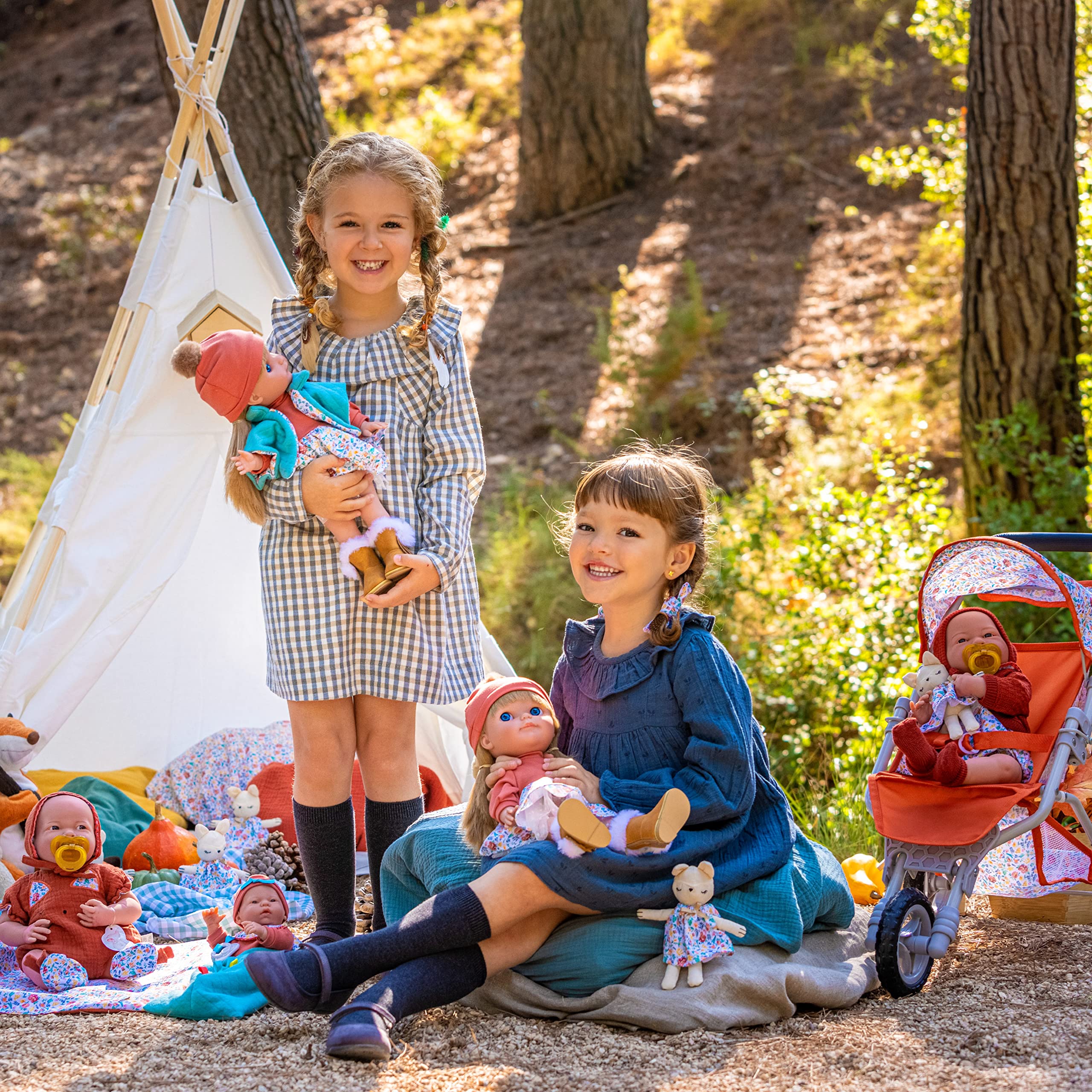 JC Toys Chloe by Berenguer | 38,1 cm große Modepuppe aus der Nature Collection | langes Blondes Haar | mehrteiliges abnehmbares Fasion-Outfit | Alles Vinyl beweglich, Chloe -